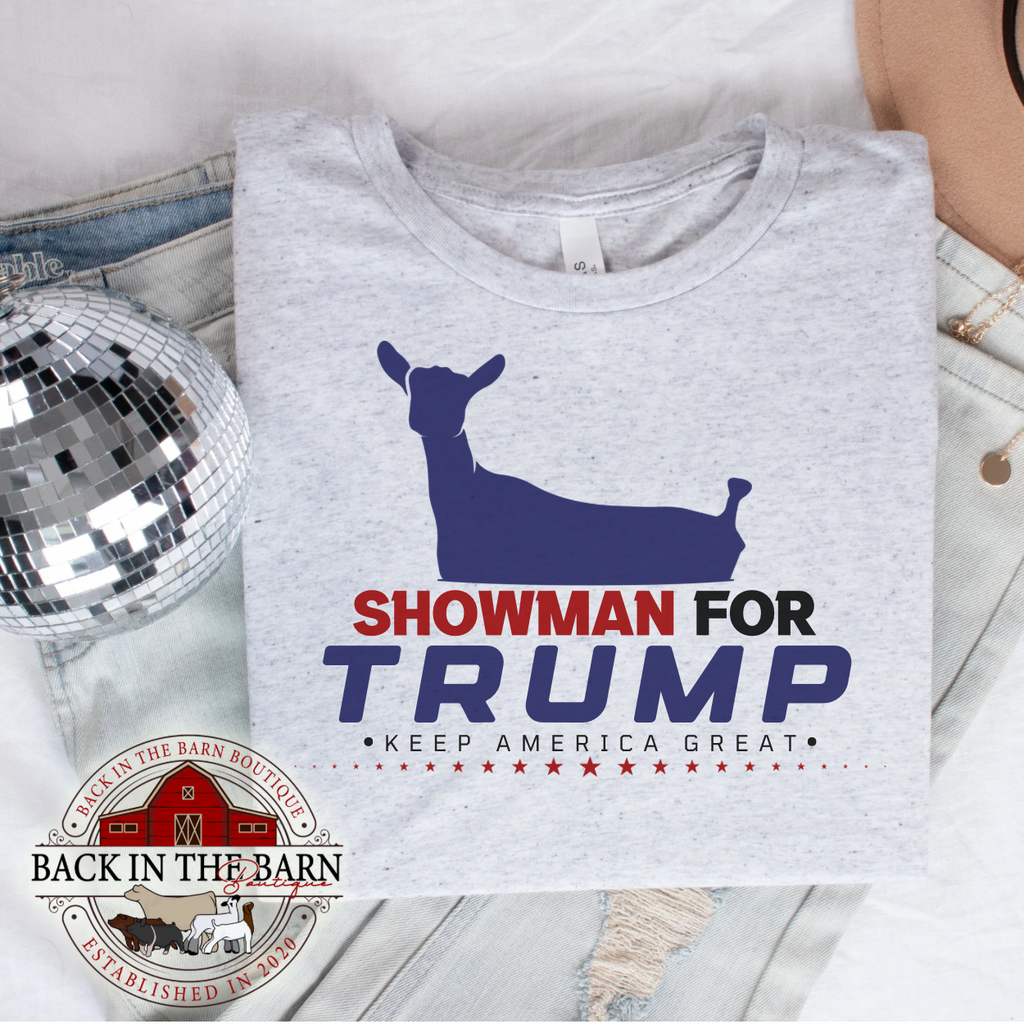 Showman For TRUMP Dairy Goat Shirt