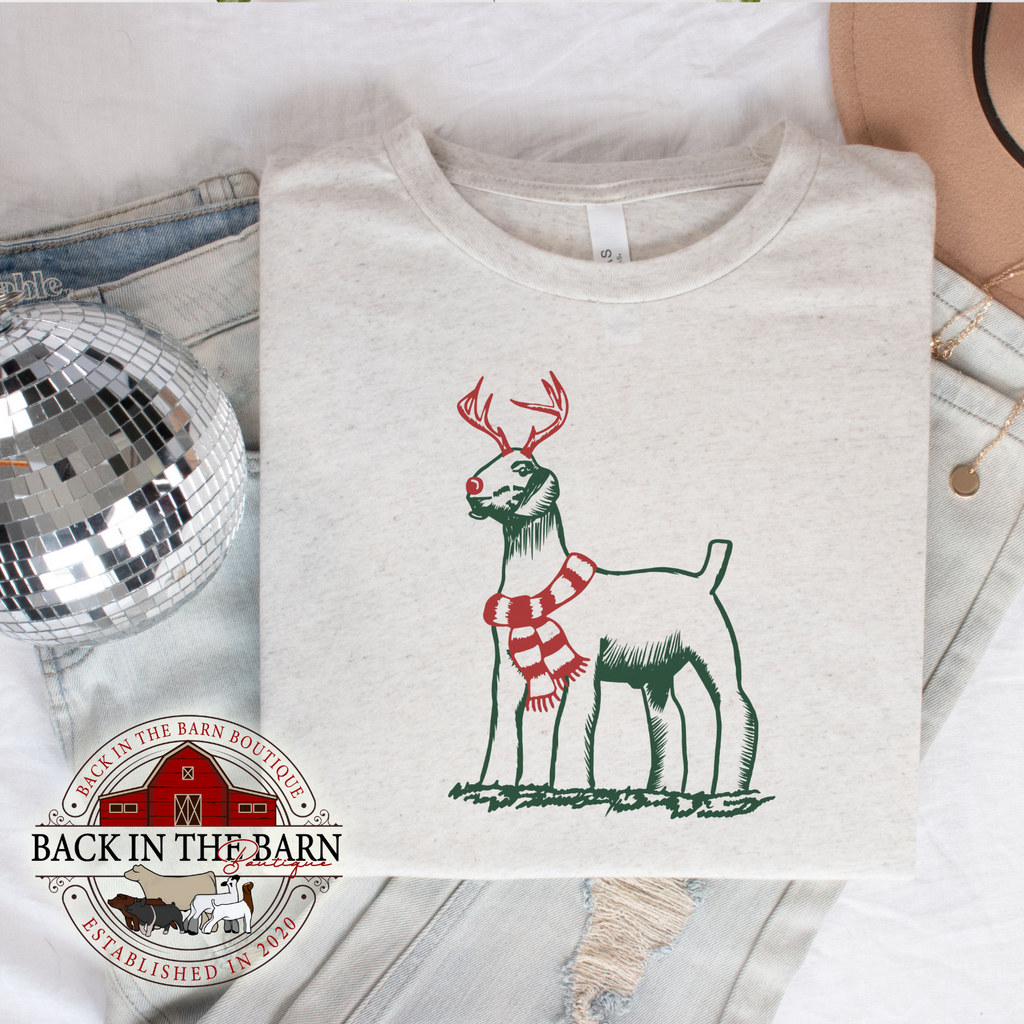 Christmas Scarf Goat Shirt