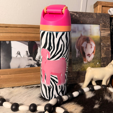 Zebra Sip Top Goat Tumbler