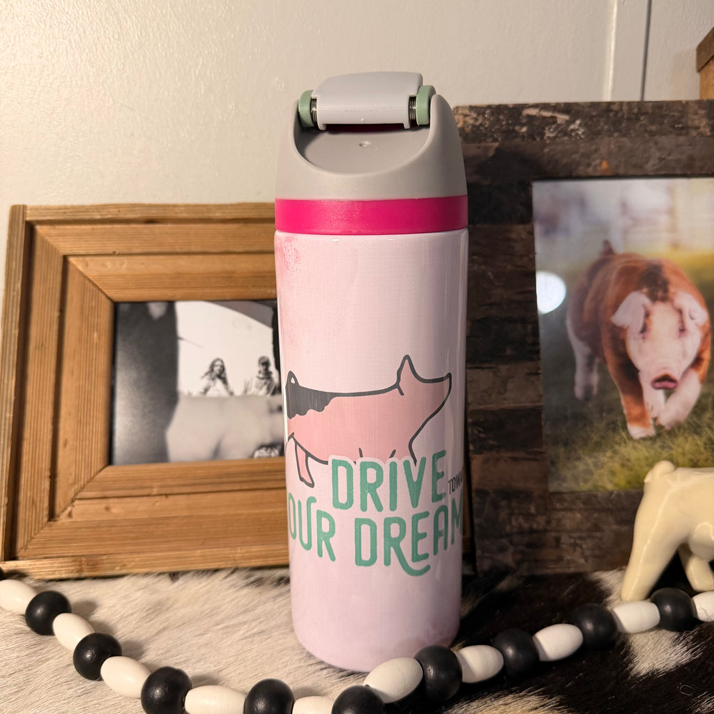 Drive Your Dreams Sip Top Pig Tumbler