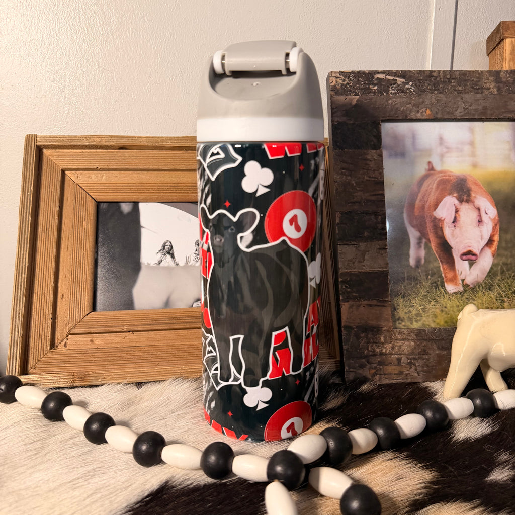 8 Ball Sip Top Cattle Tumbler