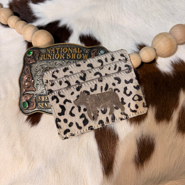 Cheetah Cowhide Livestock Wallet