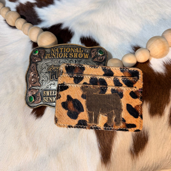 Cheetah Cowhide Livestock Wallet
