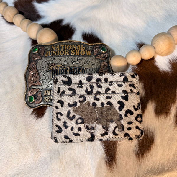 Cheetah Cowhide Livestock Wallet