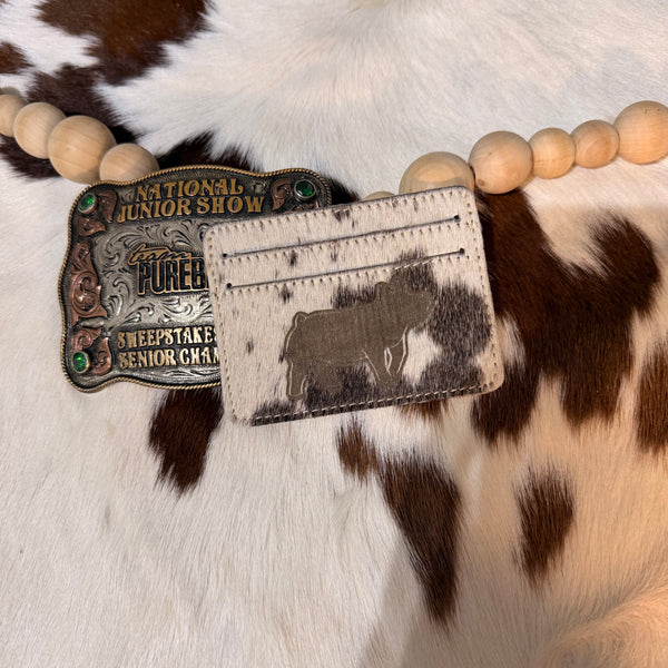 Cowhide Pig Wallet