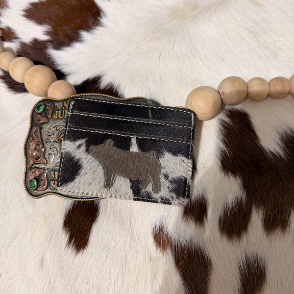 Cowhide Pig Wallet