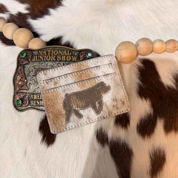 Cowhide Pig Wallet