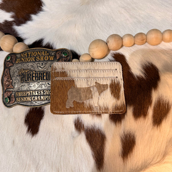 Cowhide Pig Wallet