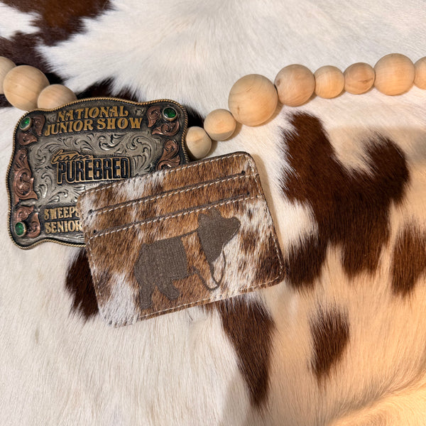 Cowhide Pig Wallet