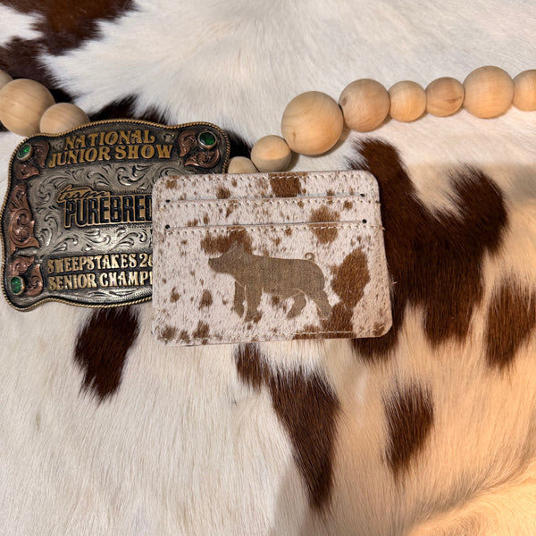 Cowhide Pig Wallet