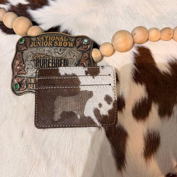 Cowhide Pig Wallet