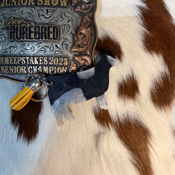Epoxy Cattle Keychain