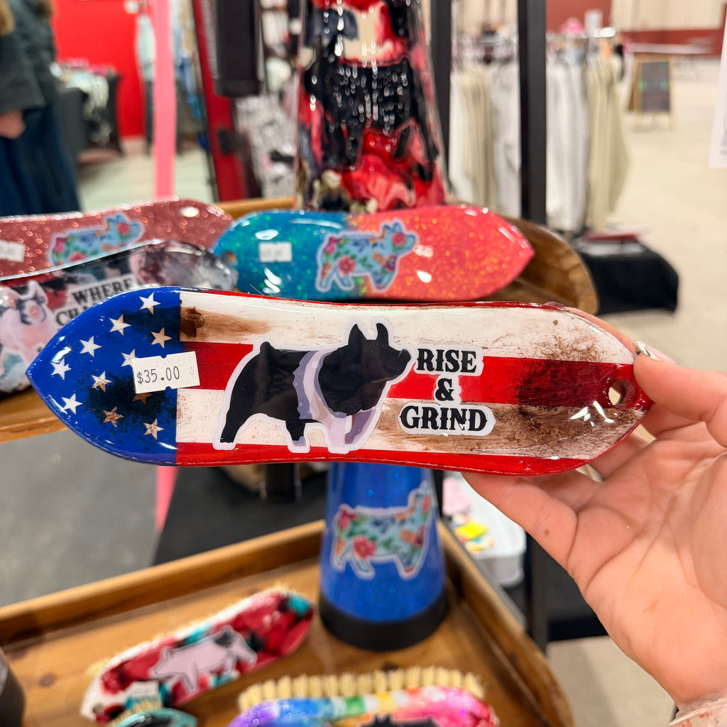 Ready to Ship Distress Flag Rise and Grind Brush