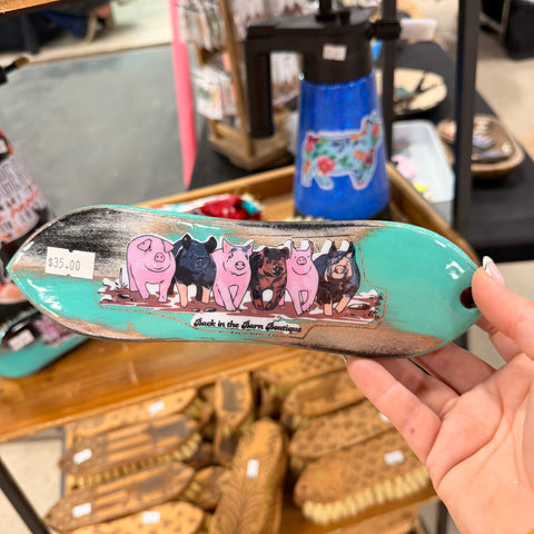 Ready to Ship Turquoise Distress NSR Breed Brush