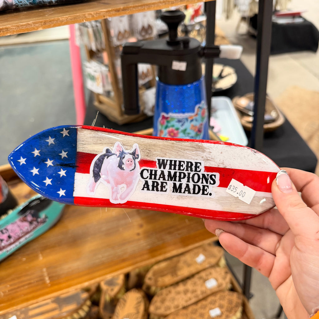 Ready to Ship Distress Flag Champions are Made Brush