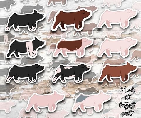 Grand Drive Pig Stickers