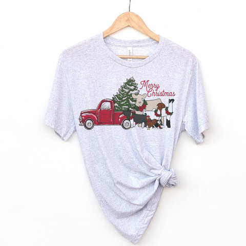 Evergreen Christmas Livestock Shirt