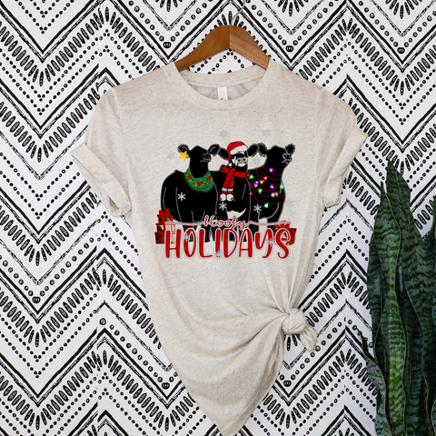 Hoofy Holidays Cattle Shirt