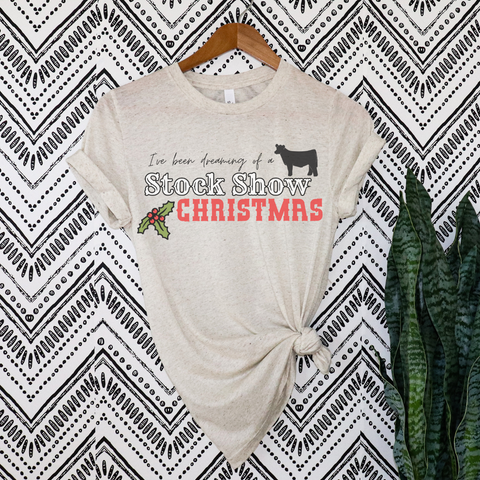 Stock Show Christmas Cattle Shirt