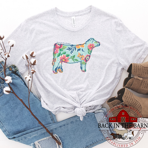 Floral Cattle Shirt