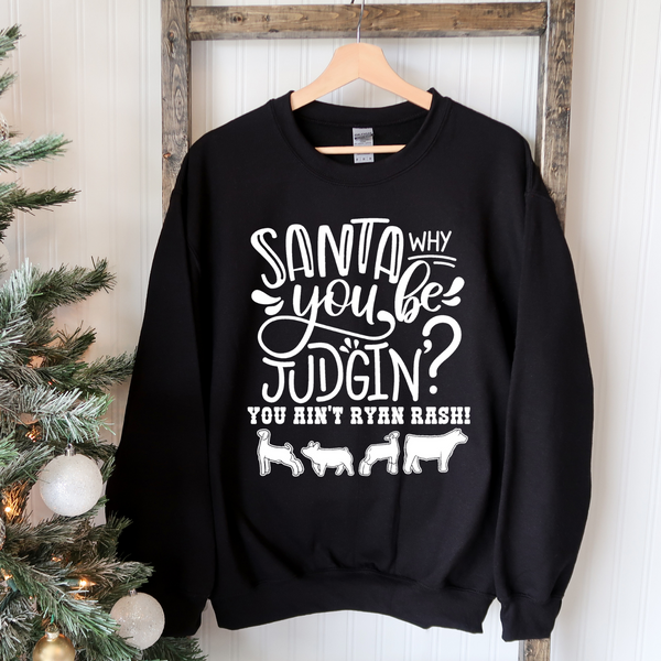 YOUTH Why You Be Judgin Livestock Crewneck