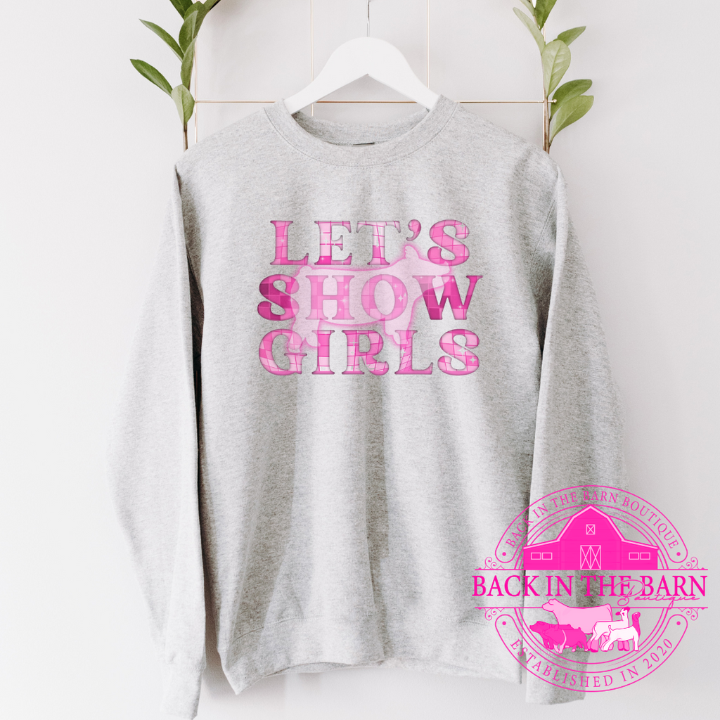 Let's Show Girls Pig Crewneck