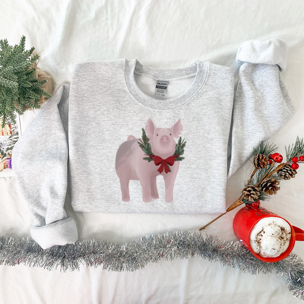 Christmas Pig Crewneck