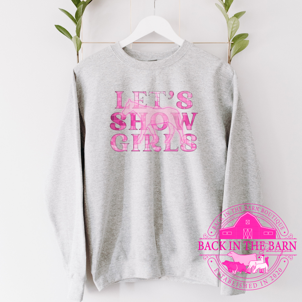 Let's Show Girls Horse Crewneck