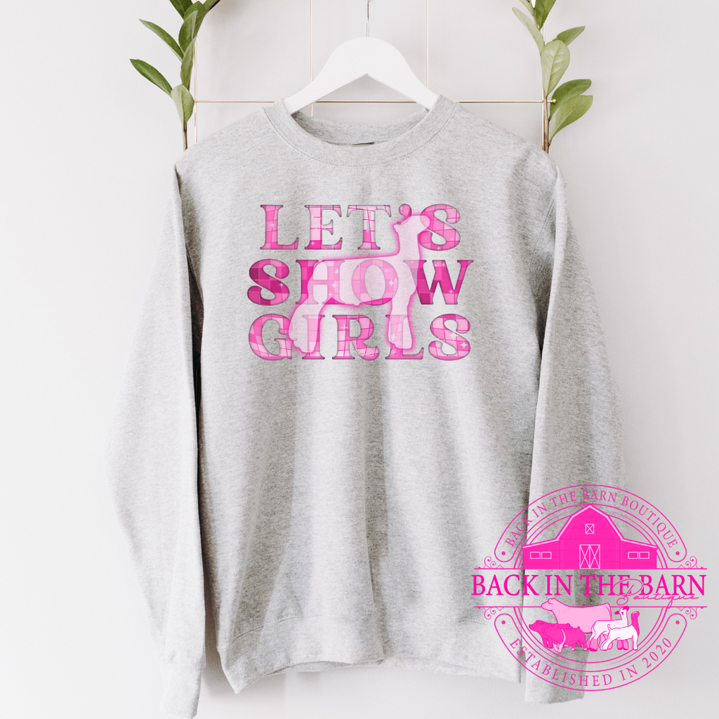 Let's Show Girls Lamb Crewneck