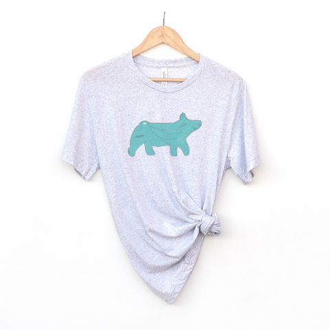 Turquoise Pig Shirt