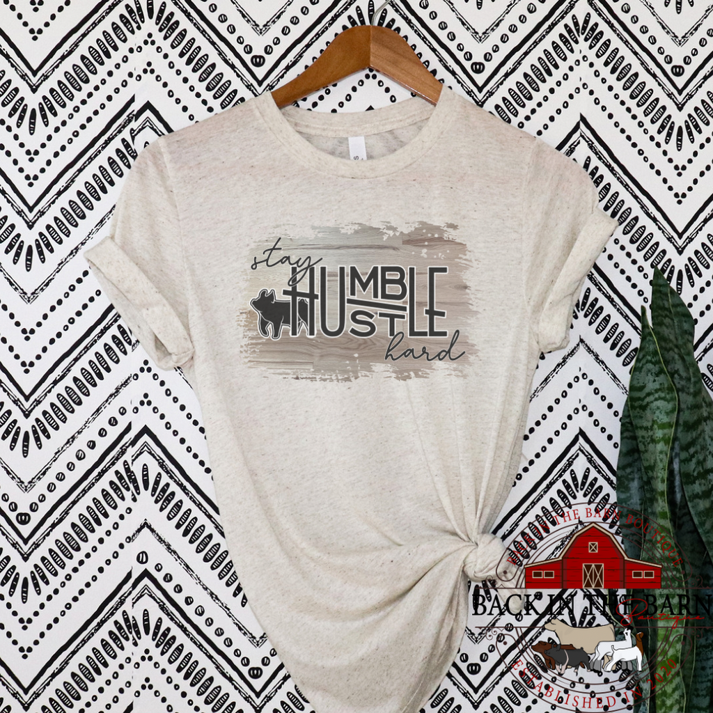 Stay Humble Hustle Harder Pig Shirt